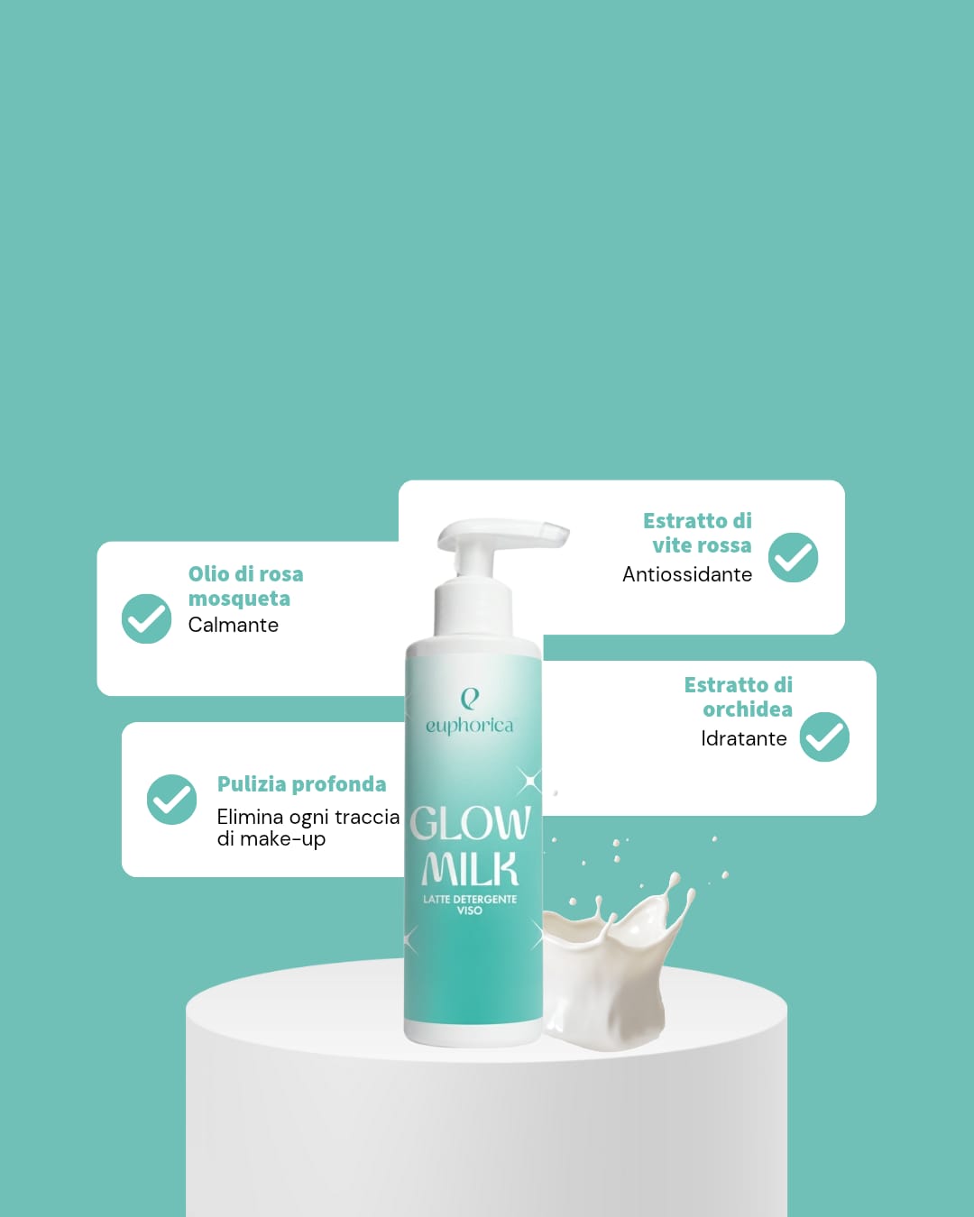 Latte Detergente Viso Struccante Naturale